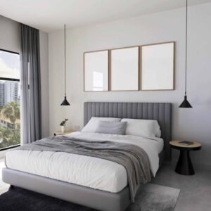3x Frame DIN A Bedroom PSD